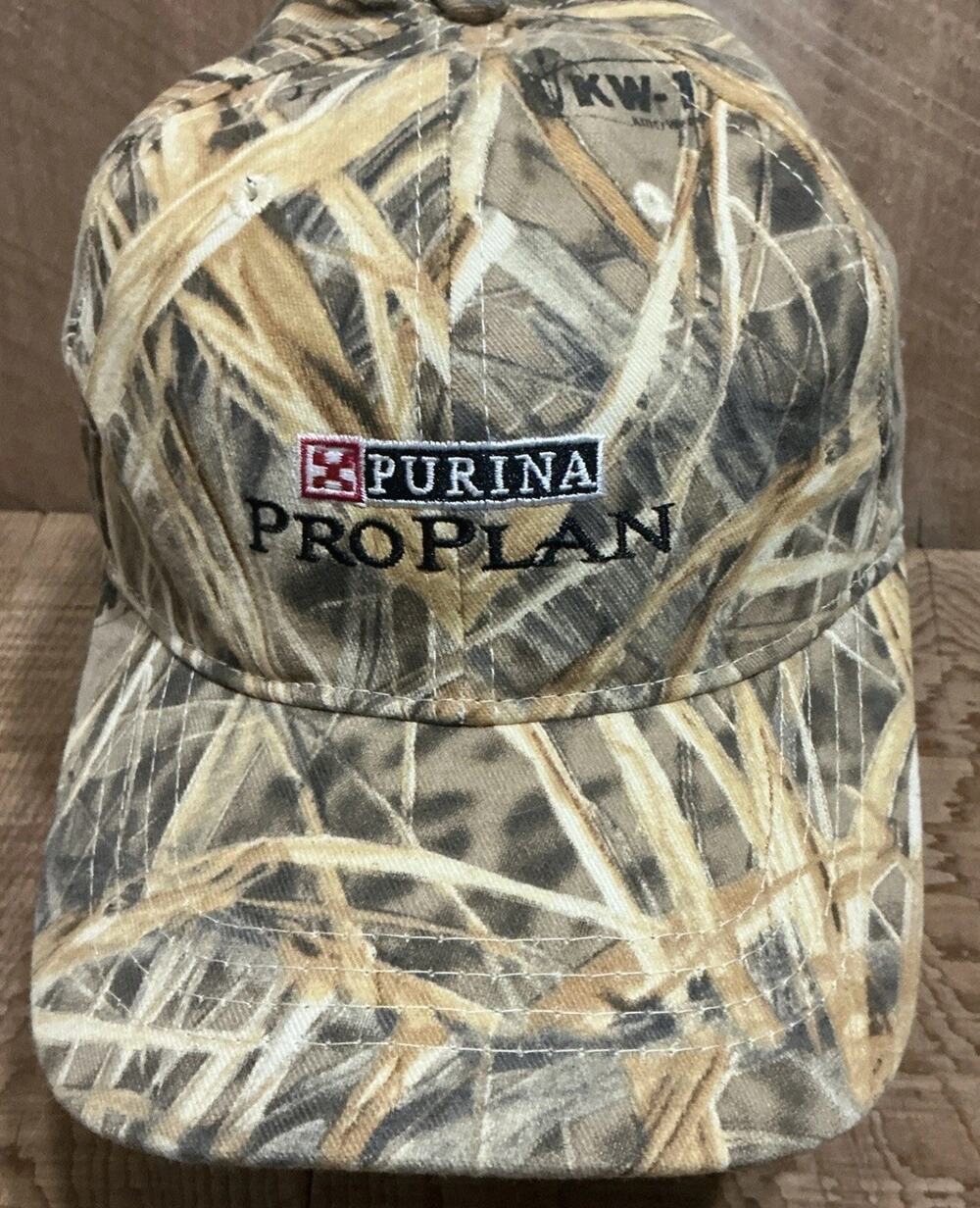 Purina Pro Plan Field Caps Avery KW-1 Camo Hunting Hat Waterfowl Strapback HTF